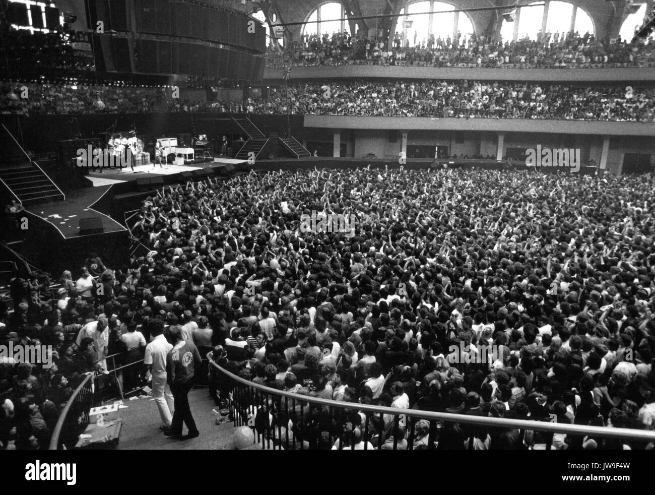 Publikum in der Festhalle. Die Rolling Stones am 29. Juni 1982 in 