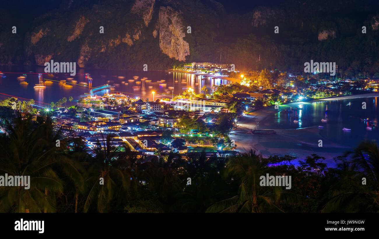 Sicht von phi-phi Island, Provinz Krabi, Thailand Stockfoto