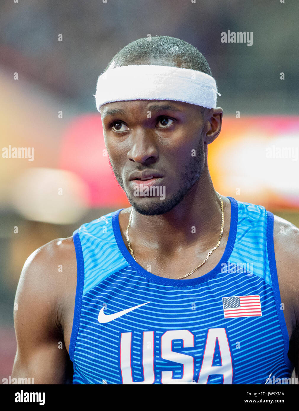 Wird AÉROPORT der USA im Dreisprung während der IAAF Leichtathletik WM 2017 - Tag 7 bei den Olympischen Park, London, England am 10. August 2017 Stockfoto