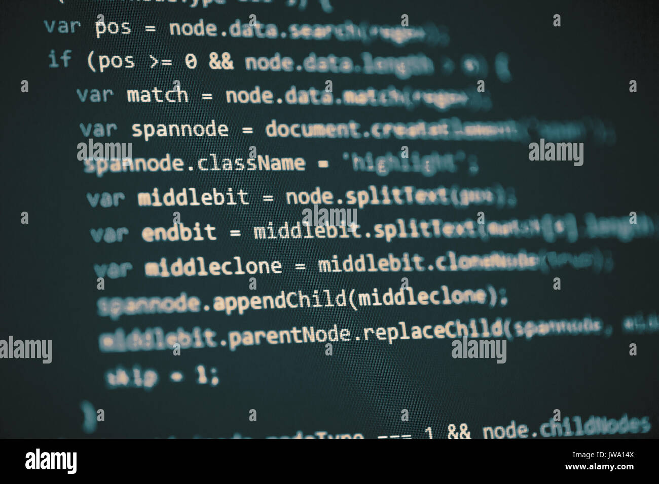 Software Computer Programmier-code Stockfoto