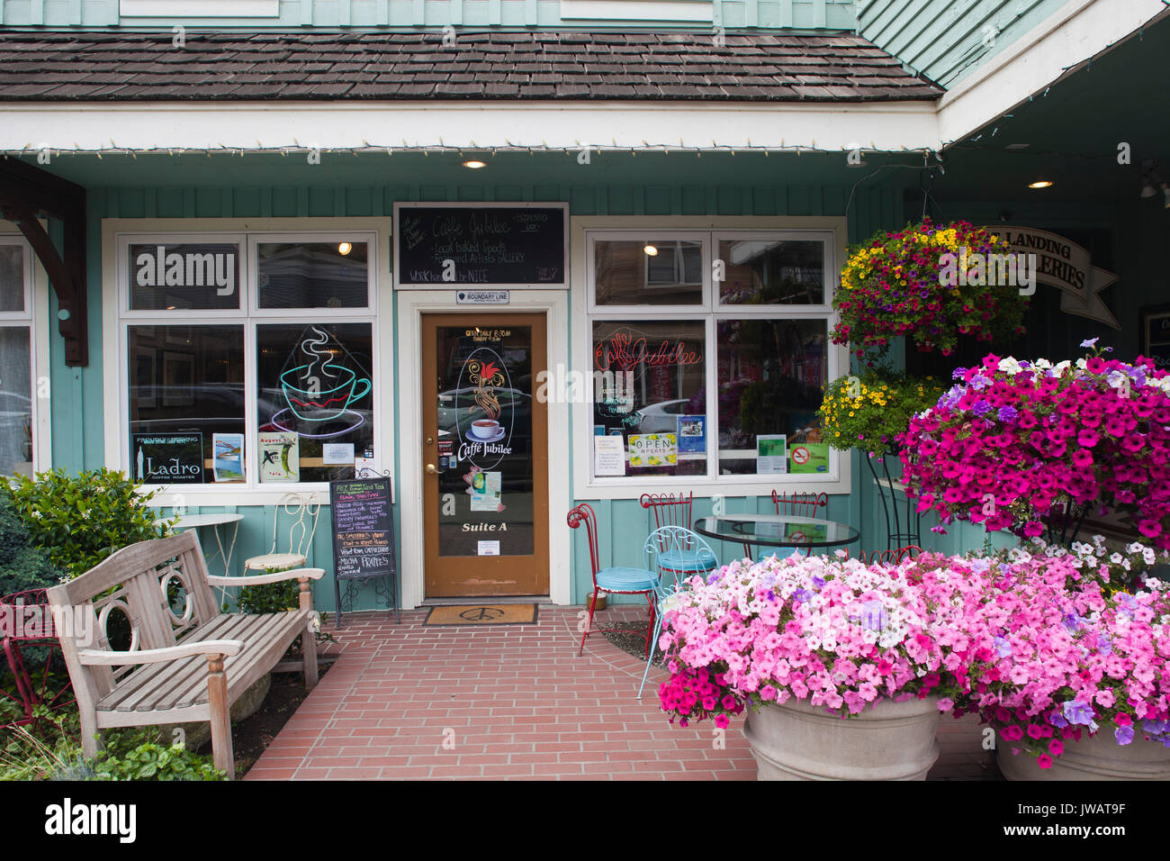 La Conner Dorf, Staat Washington, USA, Amerika Stockfoto