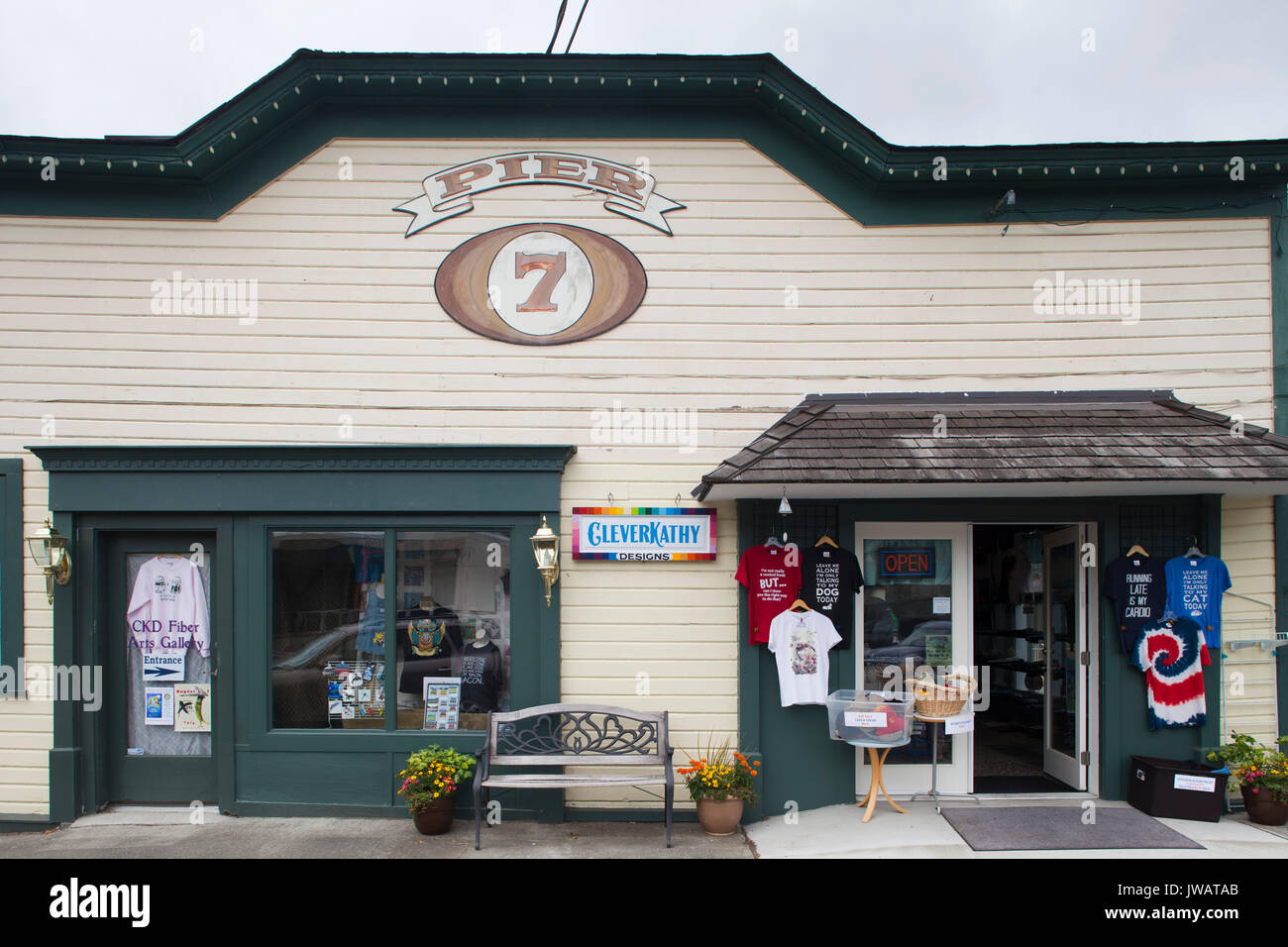 La Conner Dorf, Staat Washington, USA, Amerika Stockfoto