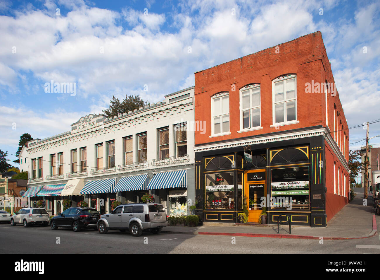 La Conner Dorf, Staat Washington, USA, Amerika Stockfoto