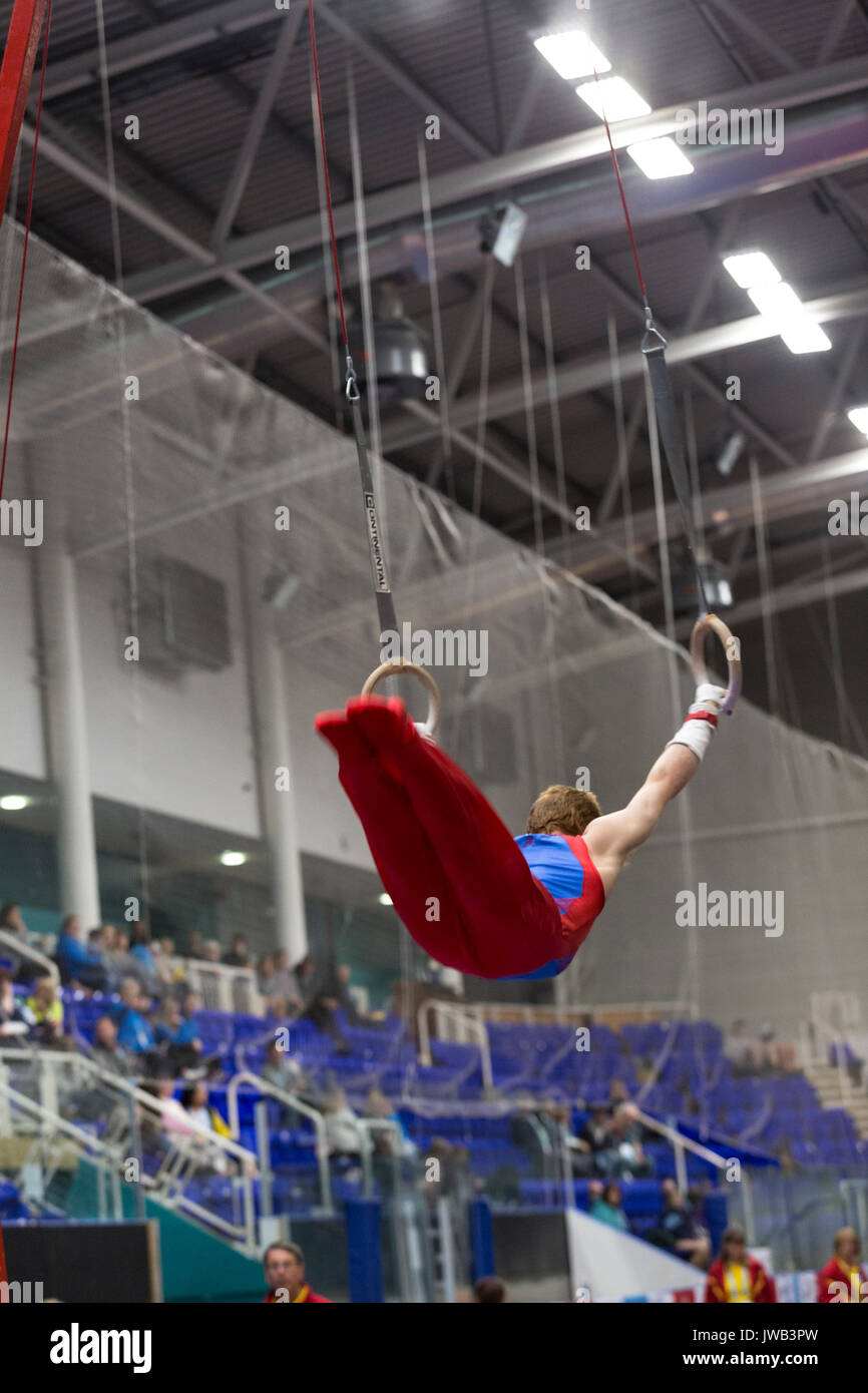 Großbritannien Special Olympics in Sheffield, Vereinigtes Königreich, am 10. August 2017. Athleten mit geistiger Behinderung aus verschiedenen Regionen von Großbritannien konkurrieren Stockfoto