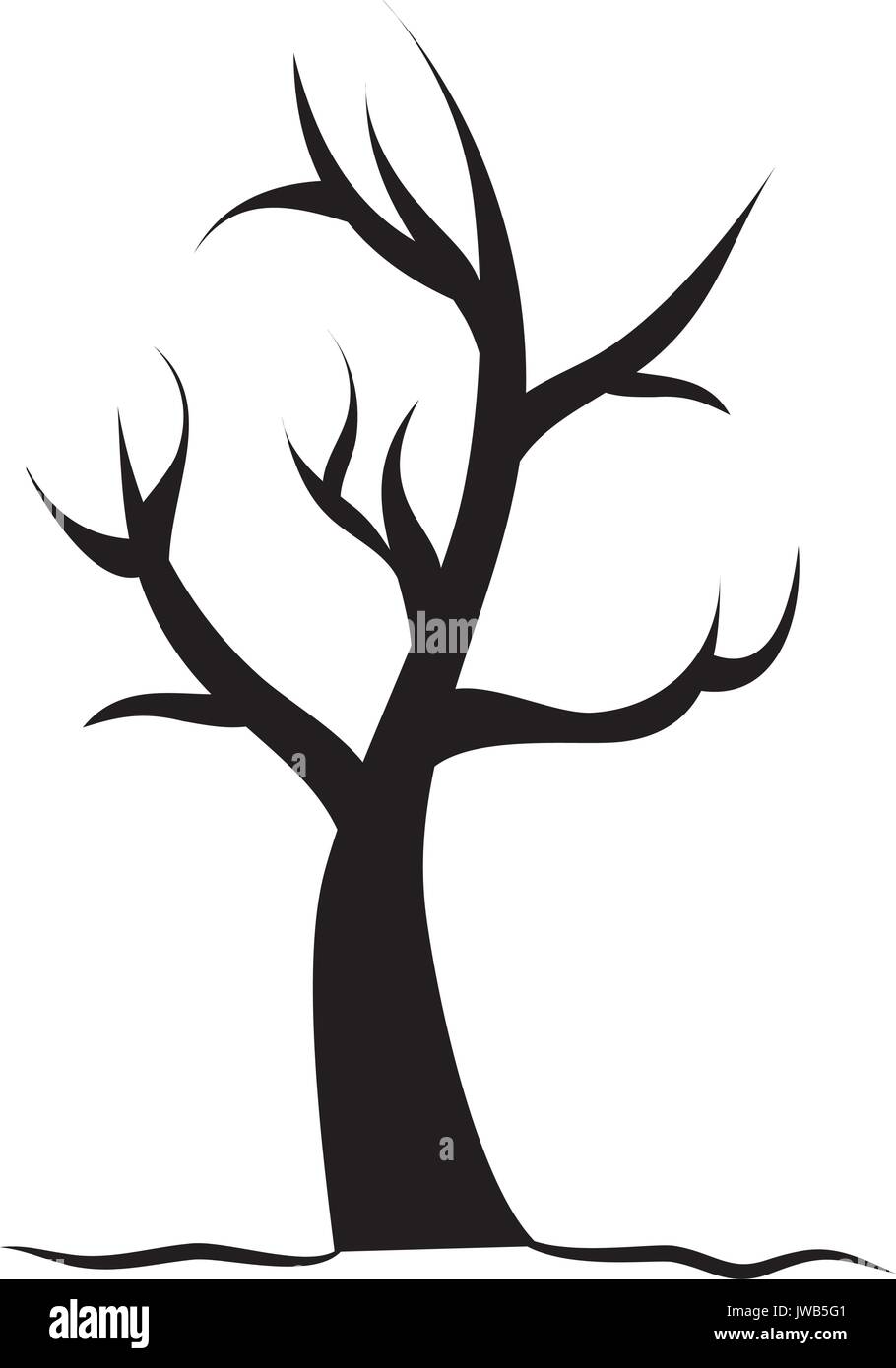 Trockenen Baum isolierte Symbol Vektor illustration Design Stock Vektor