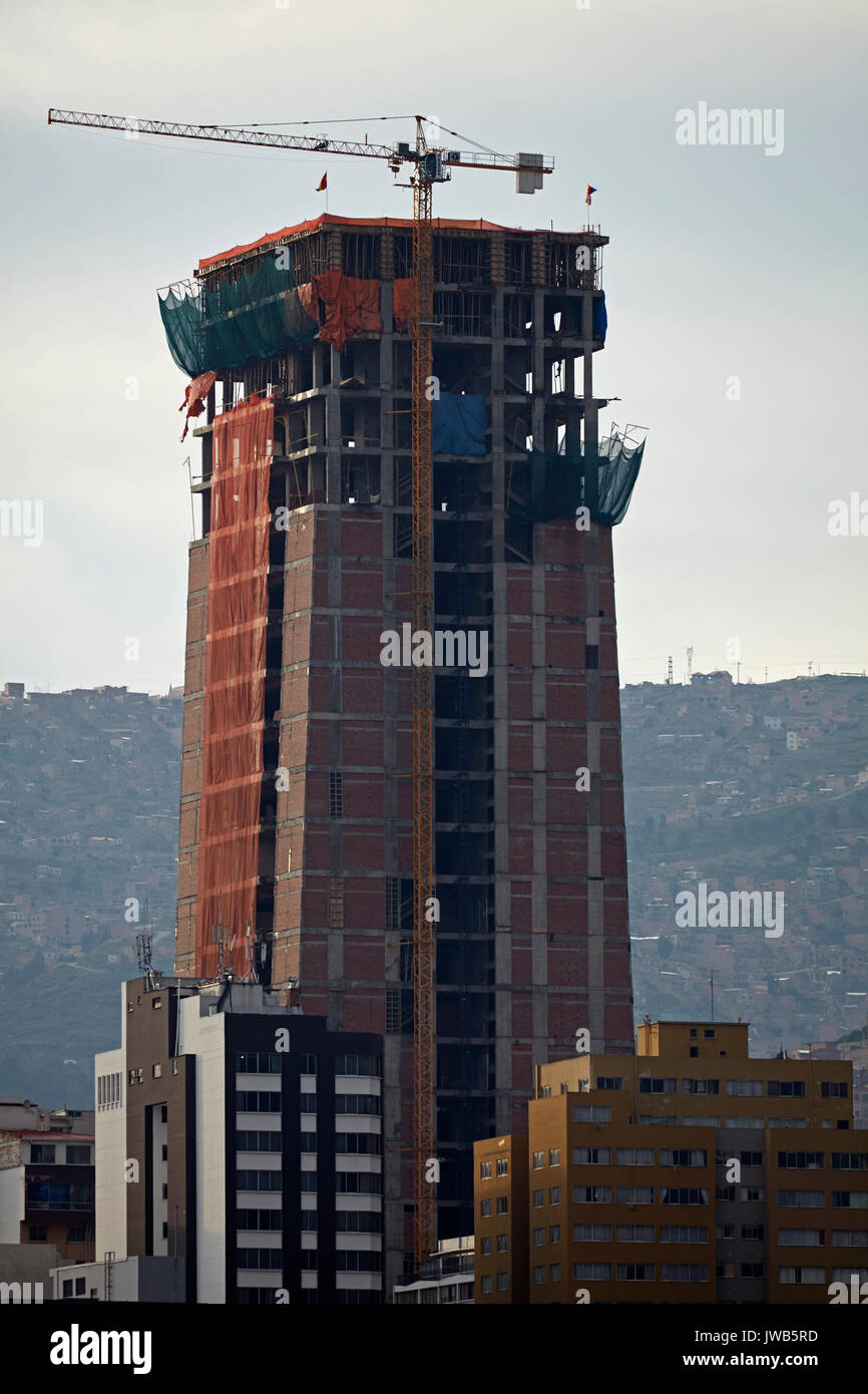 Neues Bürogebäude, La Paz, Bolivien, Südamerika Stockfoto