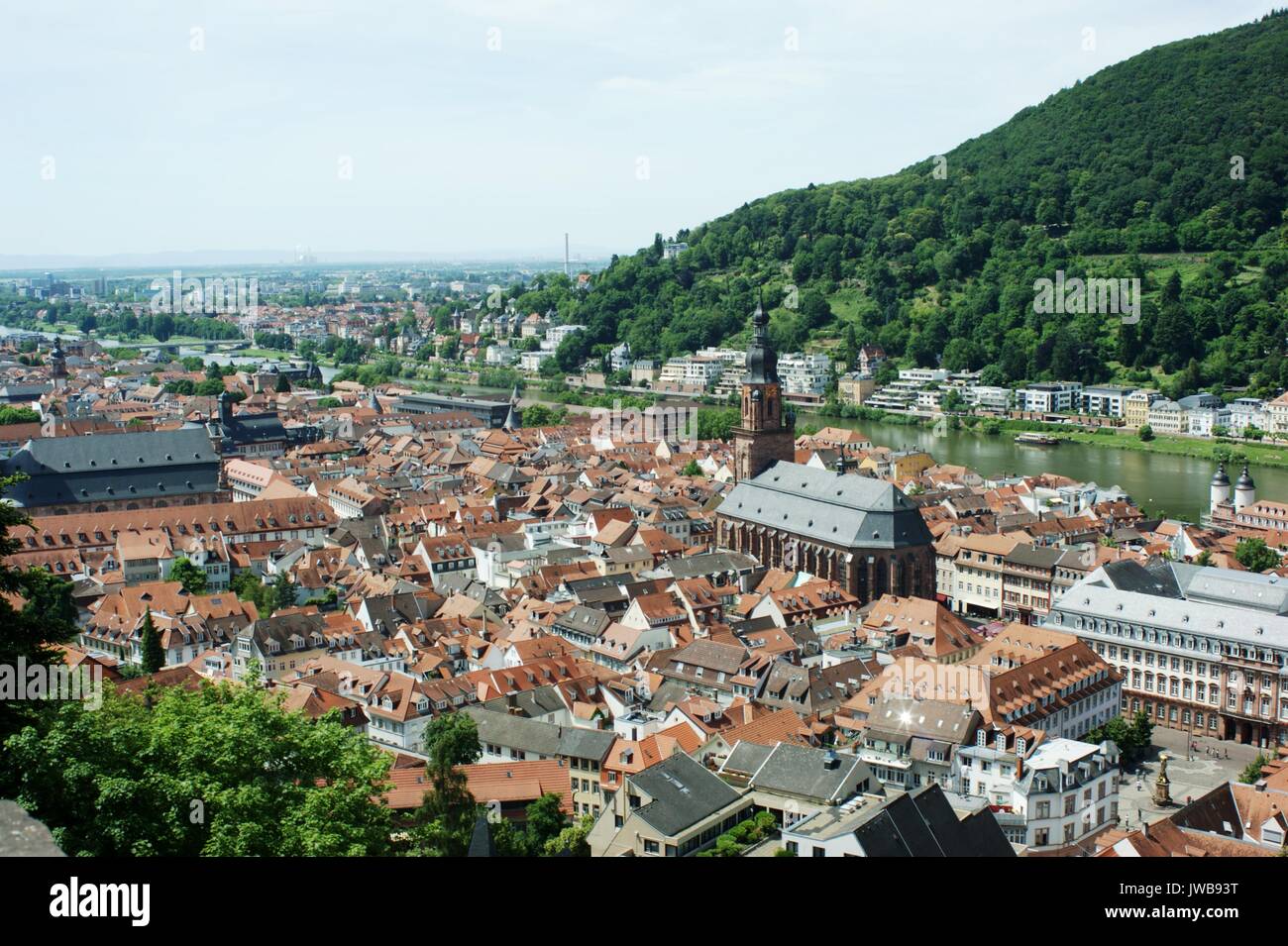Heideberg Altstadt vom Schloss, Deutschland Stockfoto