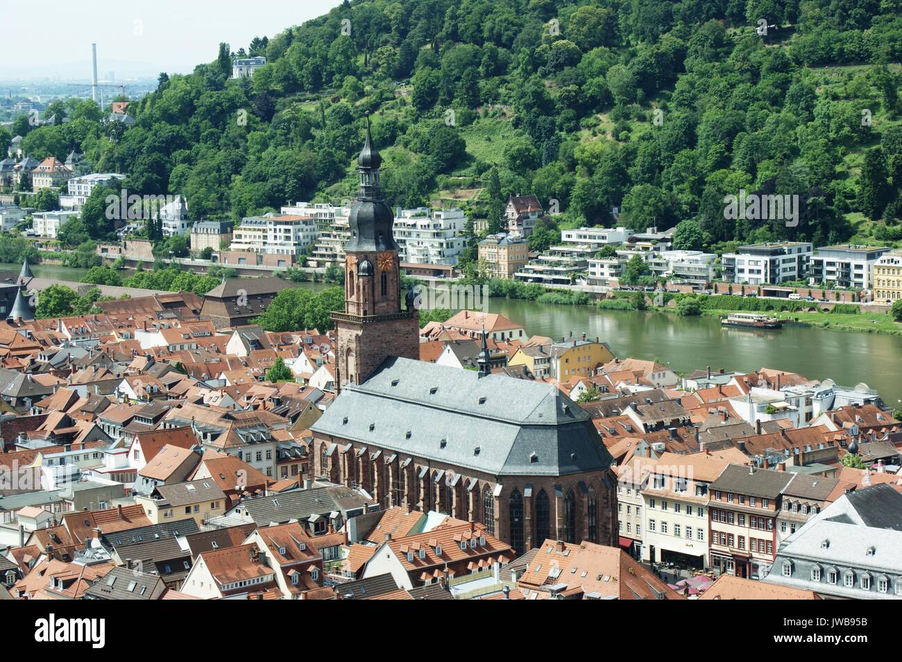 Heideberg Altstadt vom Schloss, Deutschland Stockfoto