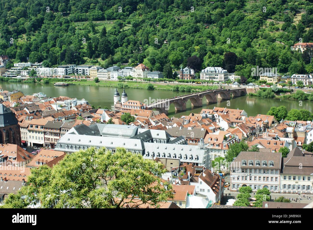 Heideberg Altstadt vom Schloss, Deutschland Stockfoto
