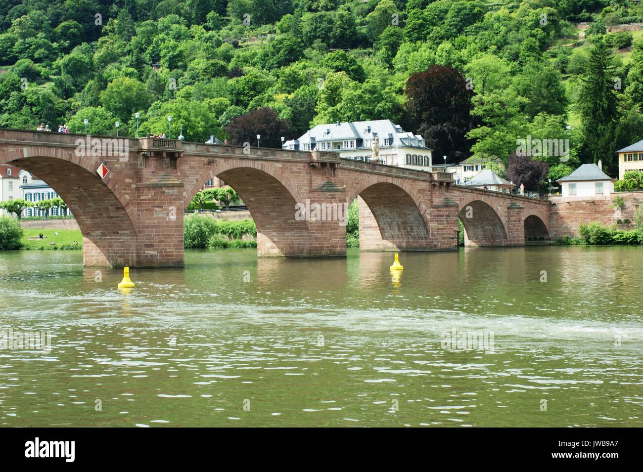 Die alte Brücke, Heidelberg, Deutschland Stockfoto