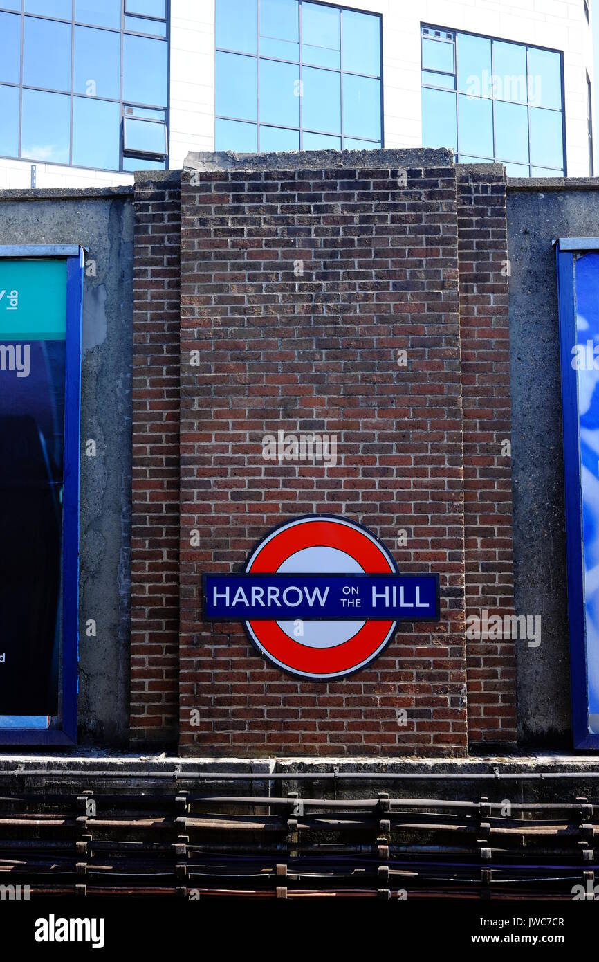 Harrow on the Hill U-Bahn-Station auf der Metropolitan Line Stockfoto
