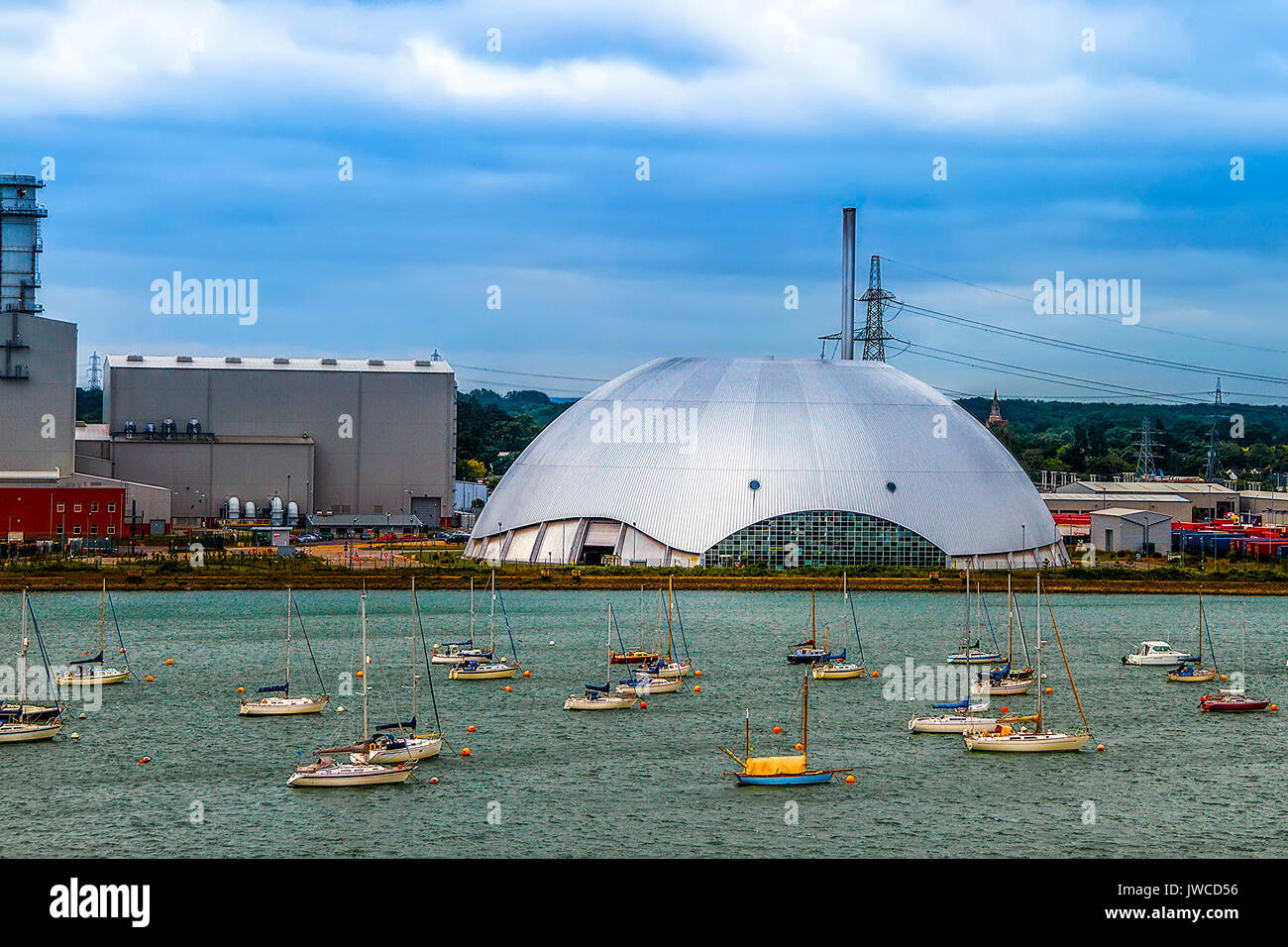 Entsorgung, Energierückgewinnung, Kraftwerk, Southampton, Großbritannien Stockfoto