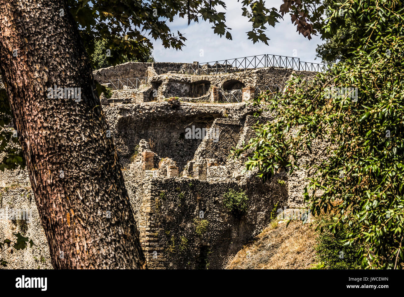 Pompeji Stadt zerstört im Jahr 79 v. Chr. durch den ...