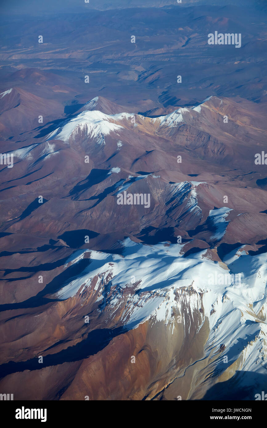 Alto Toroni (Cerro Sillajguay, 5995 m/19,669 ft), Anden, Chile - Bolivien, Südamerika - Antenne Stockfoto