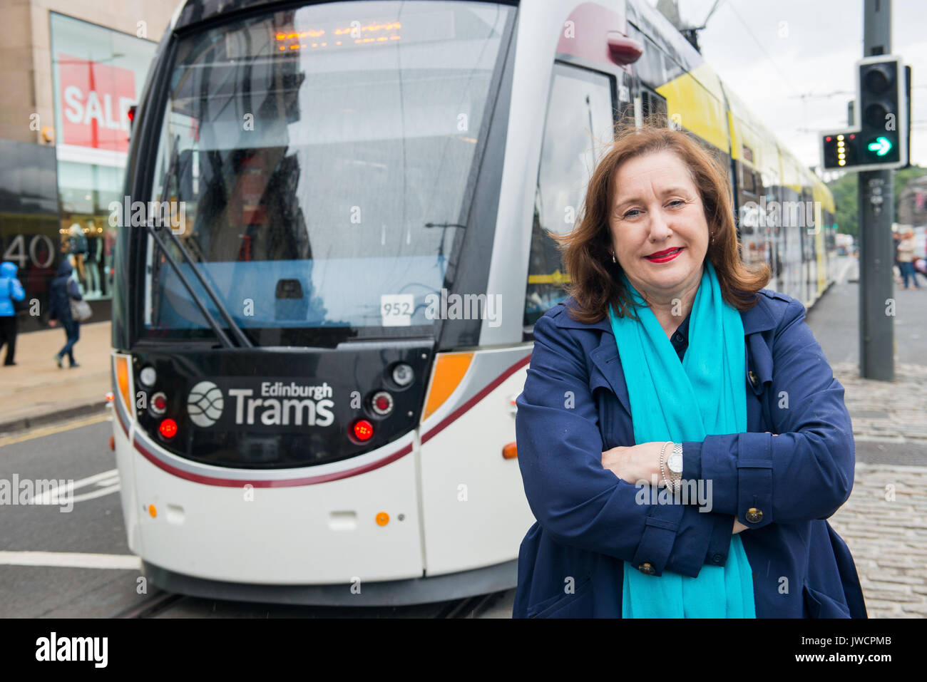 Cllr Lesley Macinnes SNP Stadtrat für Liberton/Gilmerton Verkehr und Umwelt Convener Stockfoto