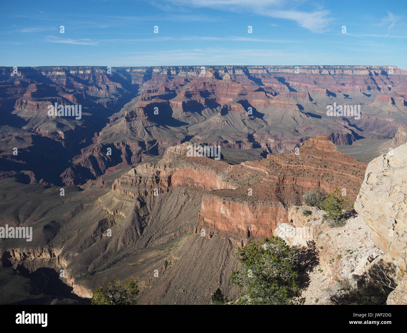 Blick in den Grand Canyon vom South Rim Stockfoto