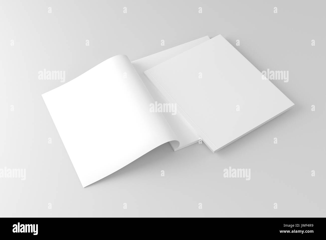 Gelbe Stuhl auf weißem Hintergrund Stockfoto