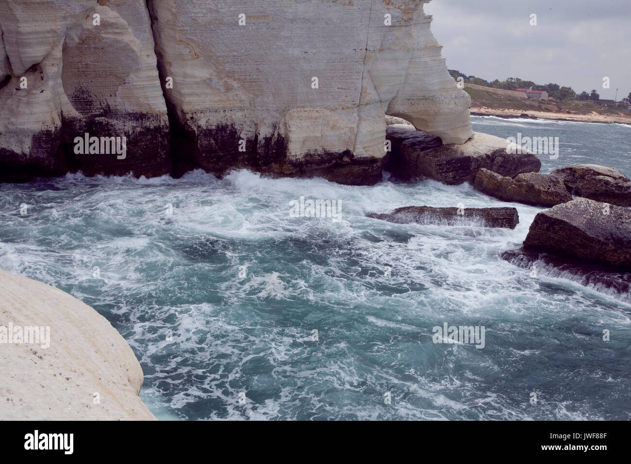 Erstaunliche Meereslandschaften in Israel Blick auf das Heilige Land Stockfoto