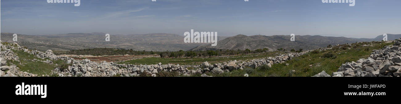 Erstaunliche Landschaften von Israel, Blick auf das Heilige Land Stockfoto