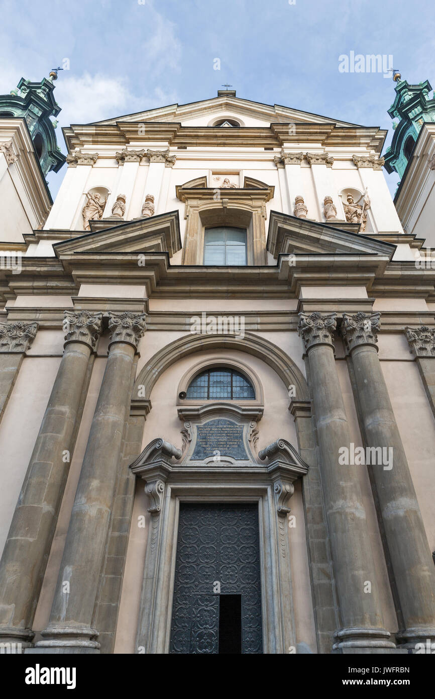 Die römisch-katholische Kirche des St. Anne in Krakau Altstadt, Polen. Die Geschichte der Kirche stammt aus dem 14. Jahrhundert, es ist eines der führenden Beispiele für Po Stockfoto