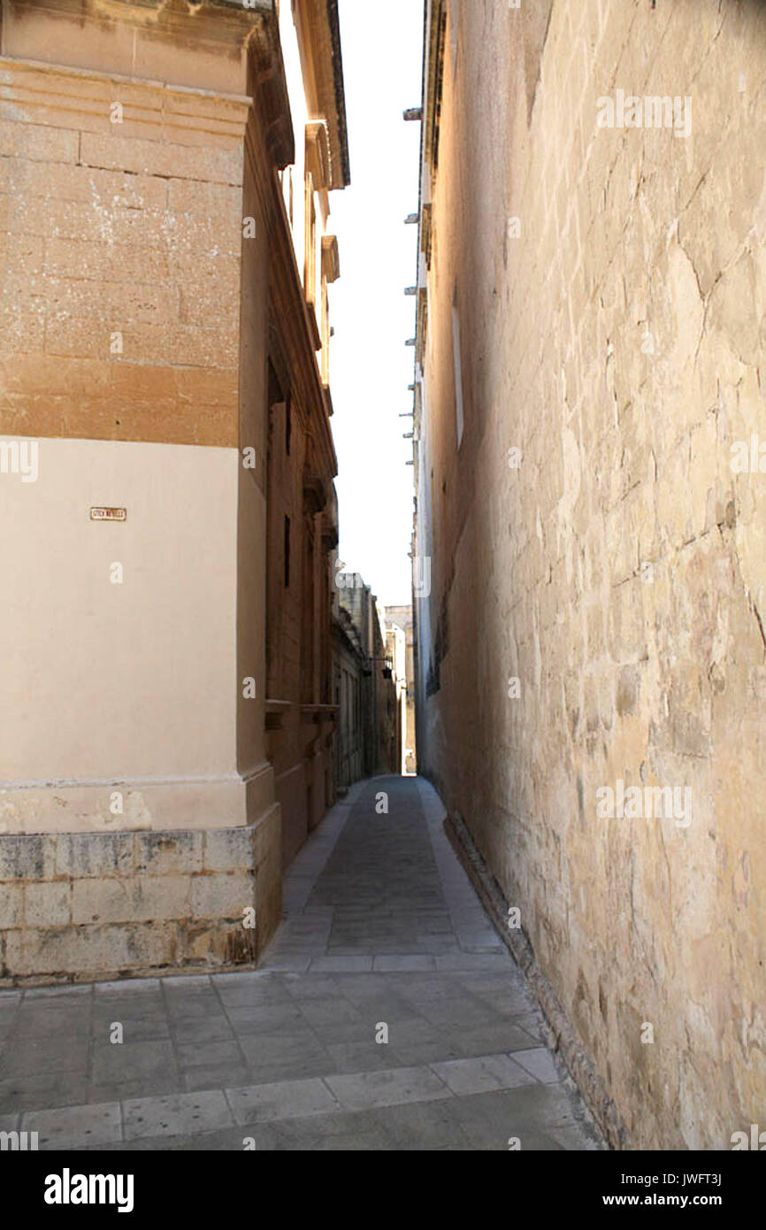 Mdina, Malta - die stille Stadt; befestigte & ummauerten; früher die Hauptstadt; Mdina stammt aus dem 8. Jahrhundert v. Chr. - ja, bevor Christus! Stockfoto