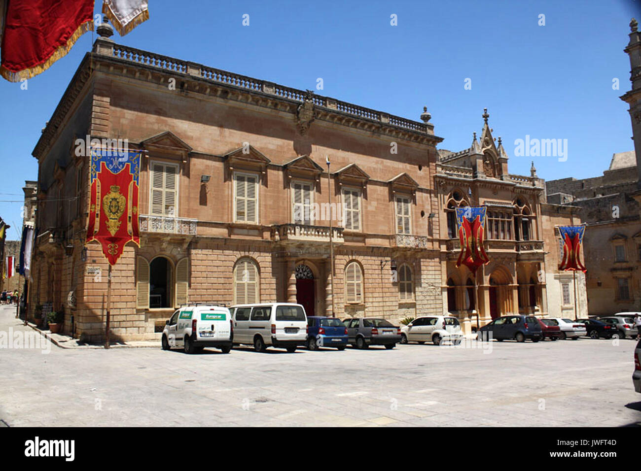 Mdina, Malta - die stille Stadt; befestigte & ummauerten; früher die Hauptstadt; Mdina stammt aus dem 8. Jahrhundert v. Chr. - ja, bevor Christus! Stockfoto