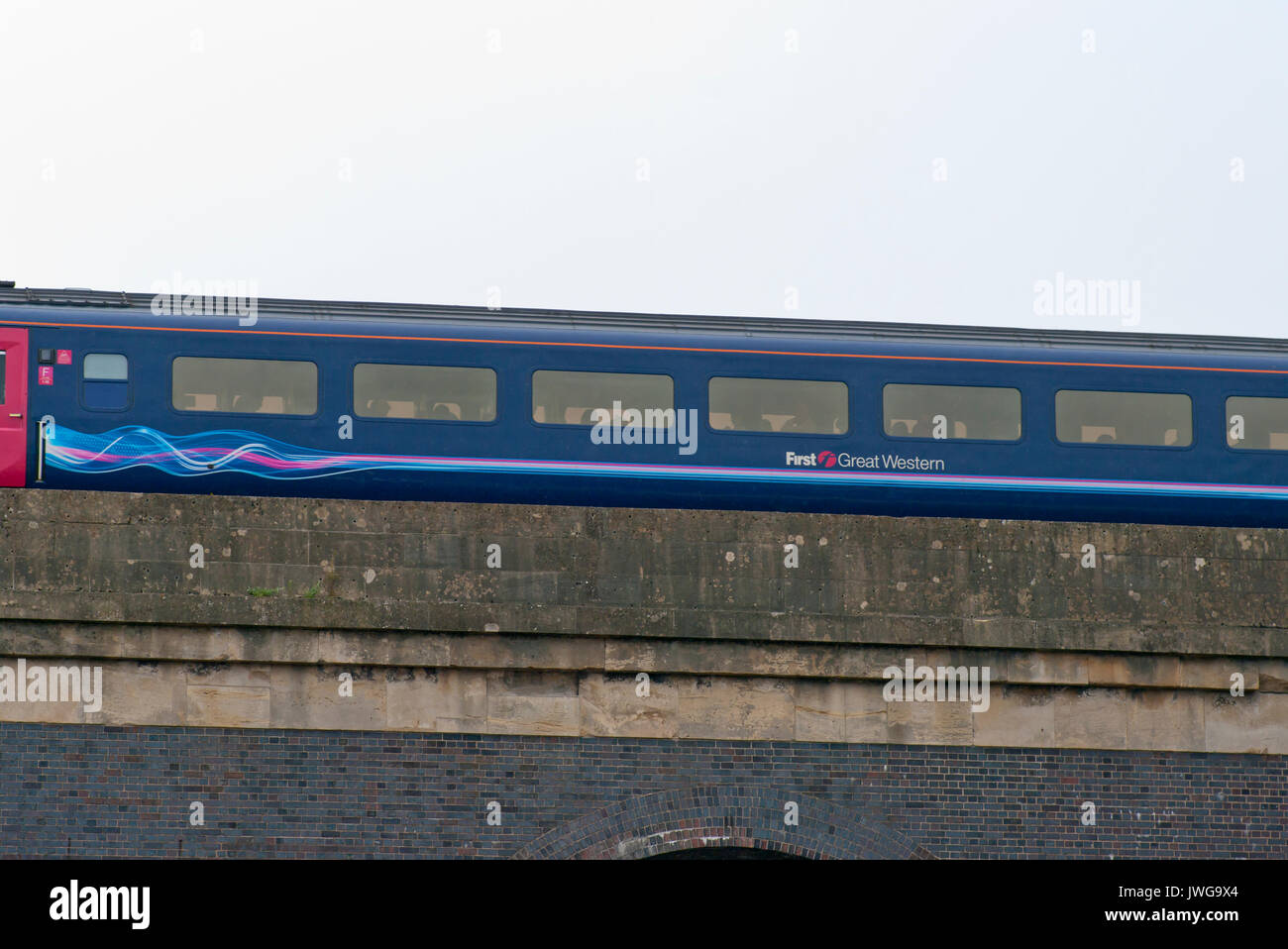 First Great Western Railway Carriage Personenzug Stockfoto