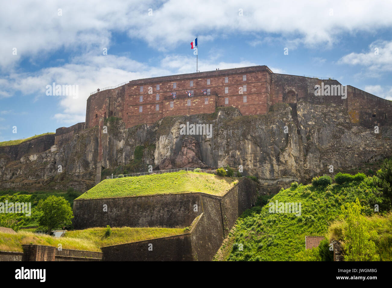 Zitadelle von Belfort, Frankreich Stockfoto