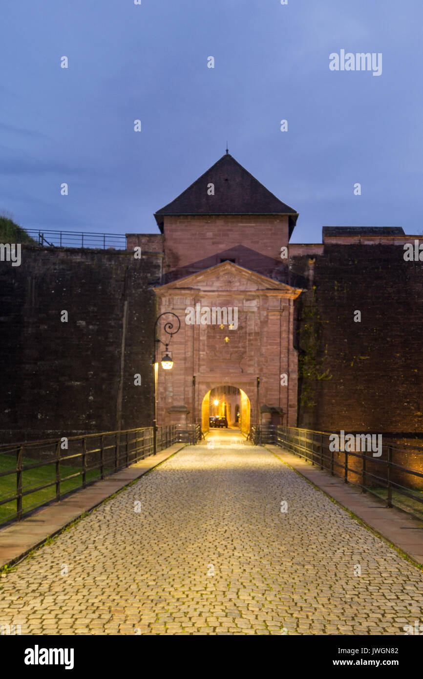 Die so genannte brisach Tor in Belfort, Frankreich Stockfoto