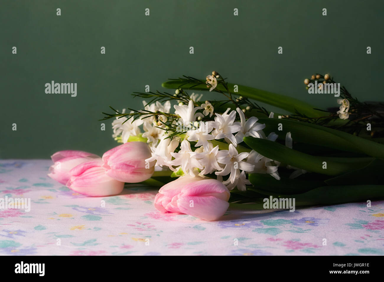 Farbe Bild von Rosa Tulpen Stockfoto