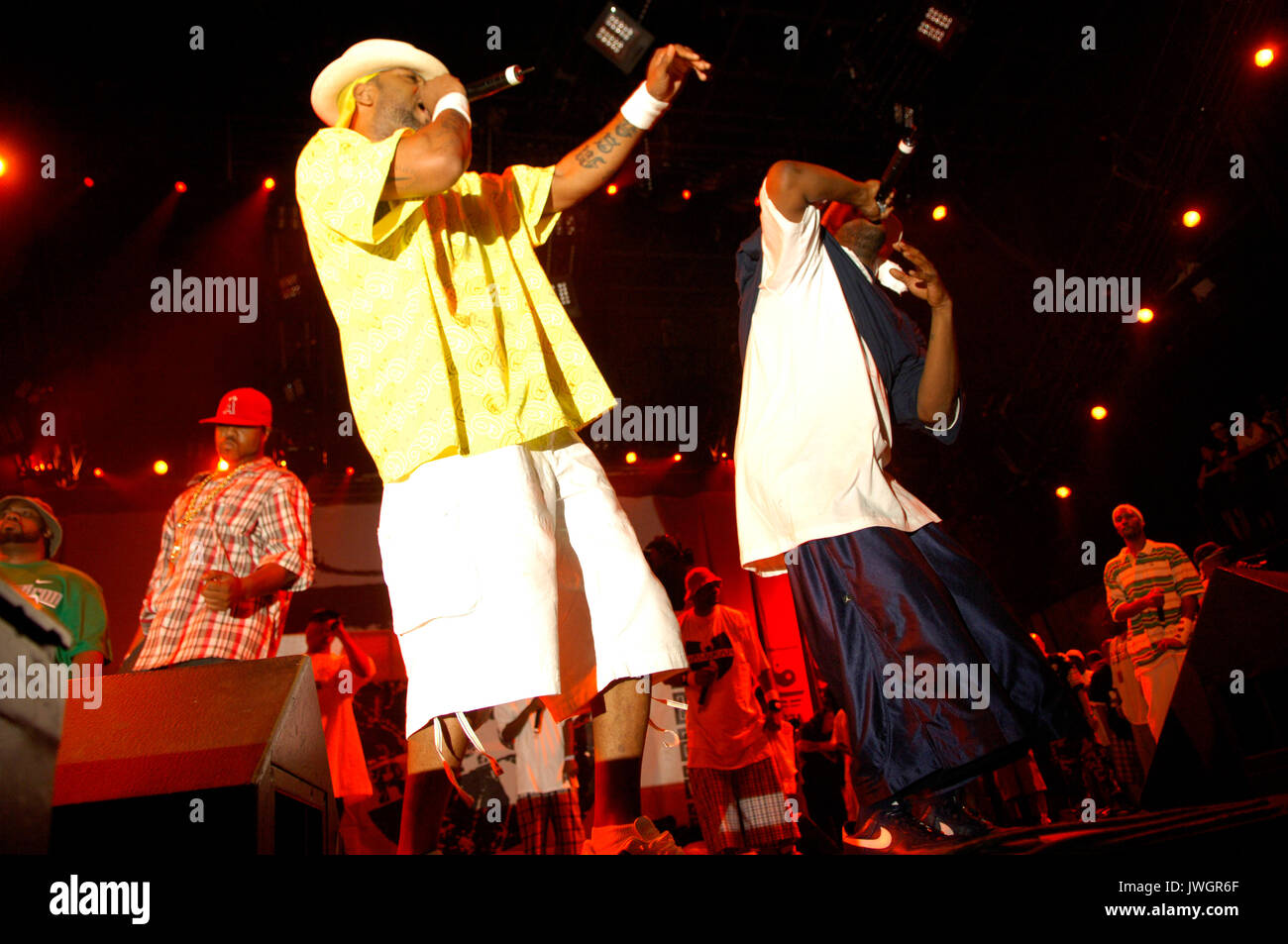 Wu-Tang Clan führt 2007 Rock Glocken Festival San Bernardino, CA Stockfoto