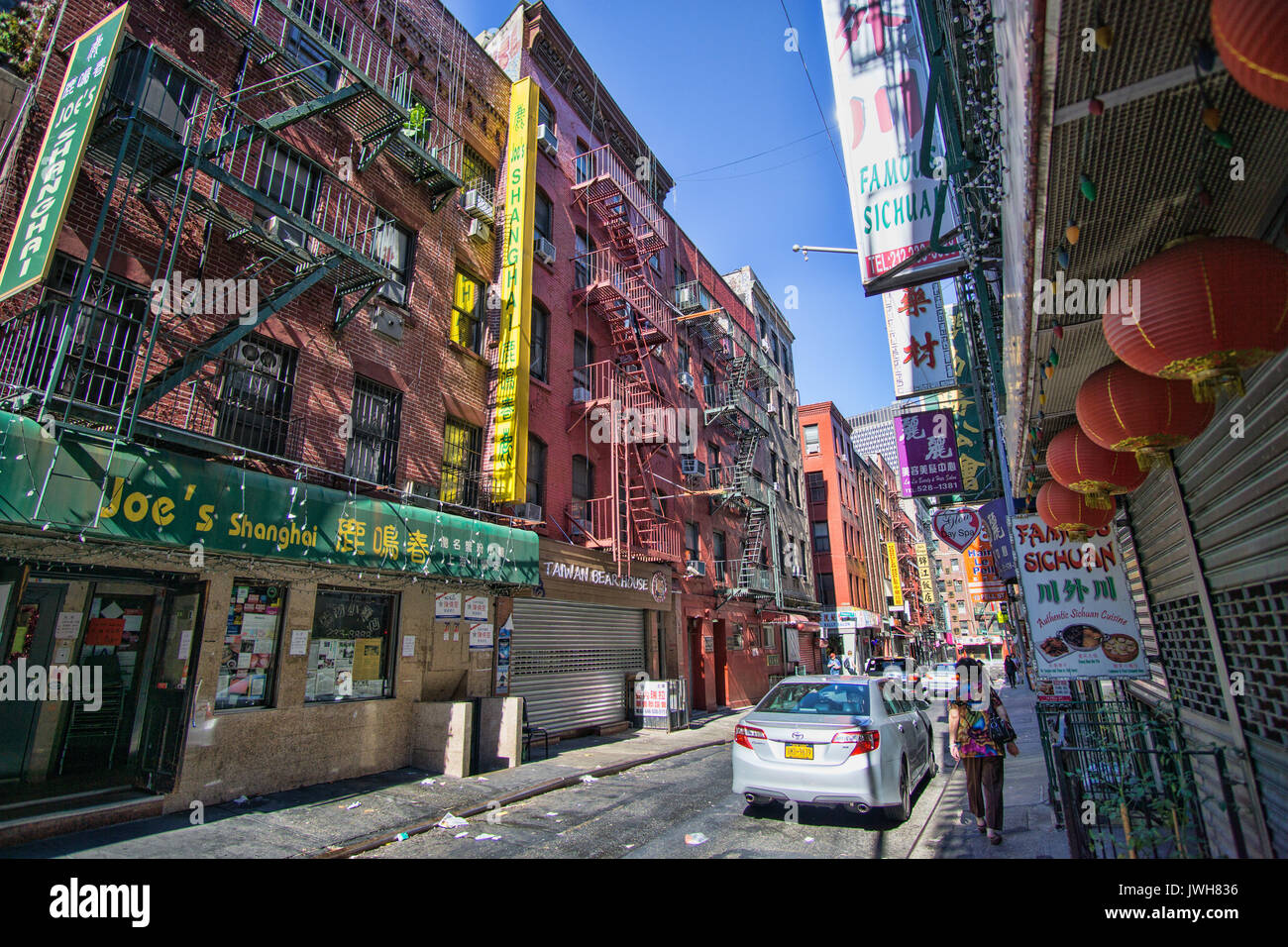 Straße in Chinatown Stockfoto