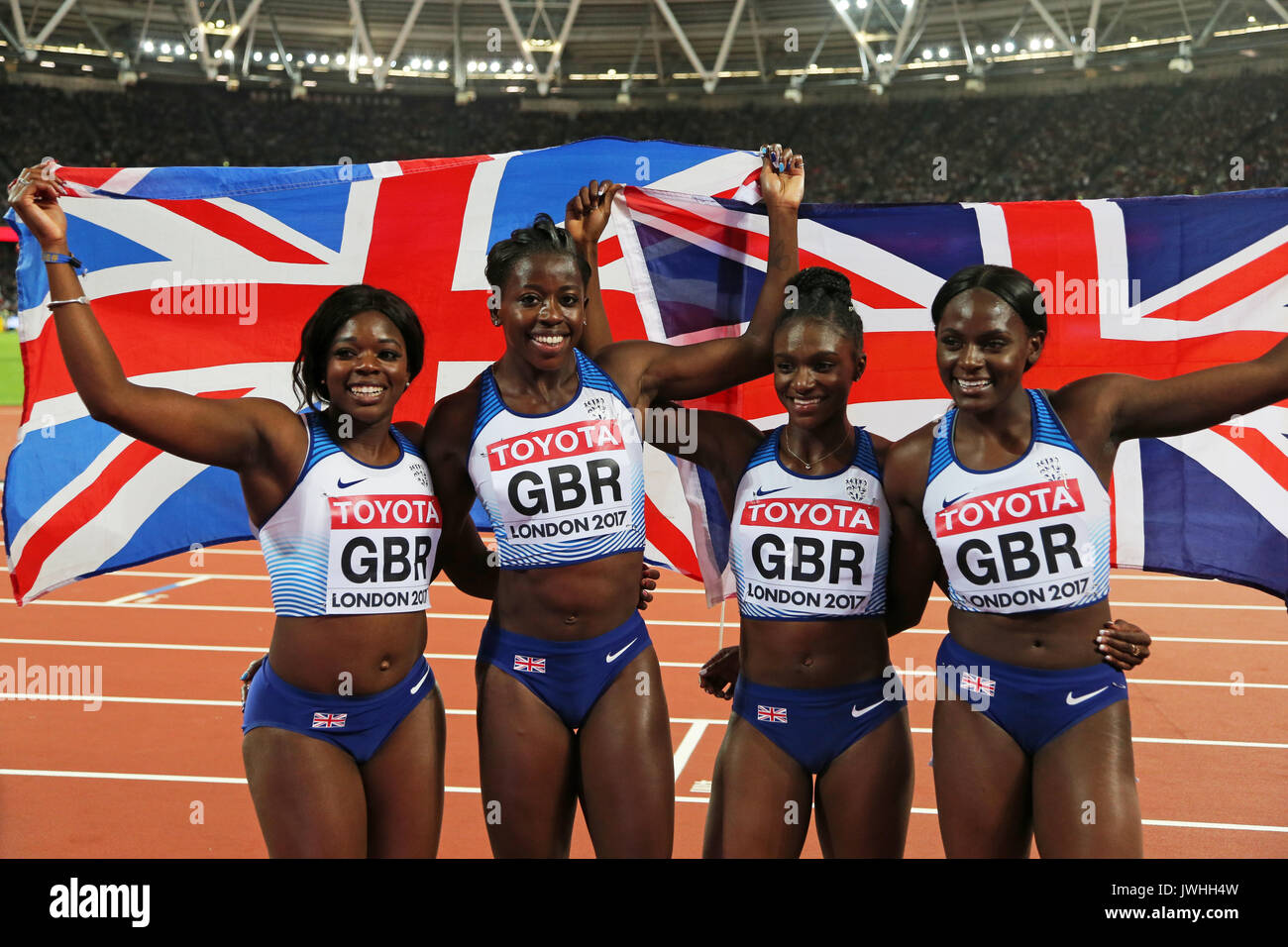London, Großbritannien. 12 August, 2017. IAAF Weltmeisterschaften, Queen Elizabeth Olympic Park, Stratford, London, UK. Foto: Simon Balson/Alamy leben Nachrichten Stockfoto