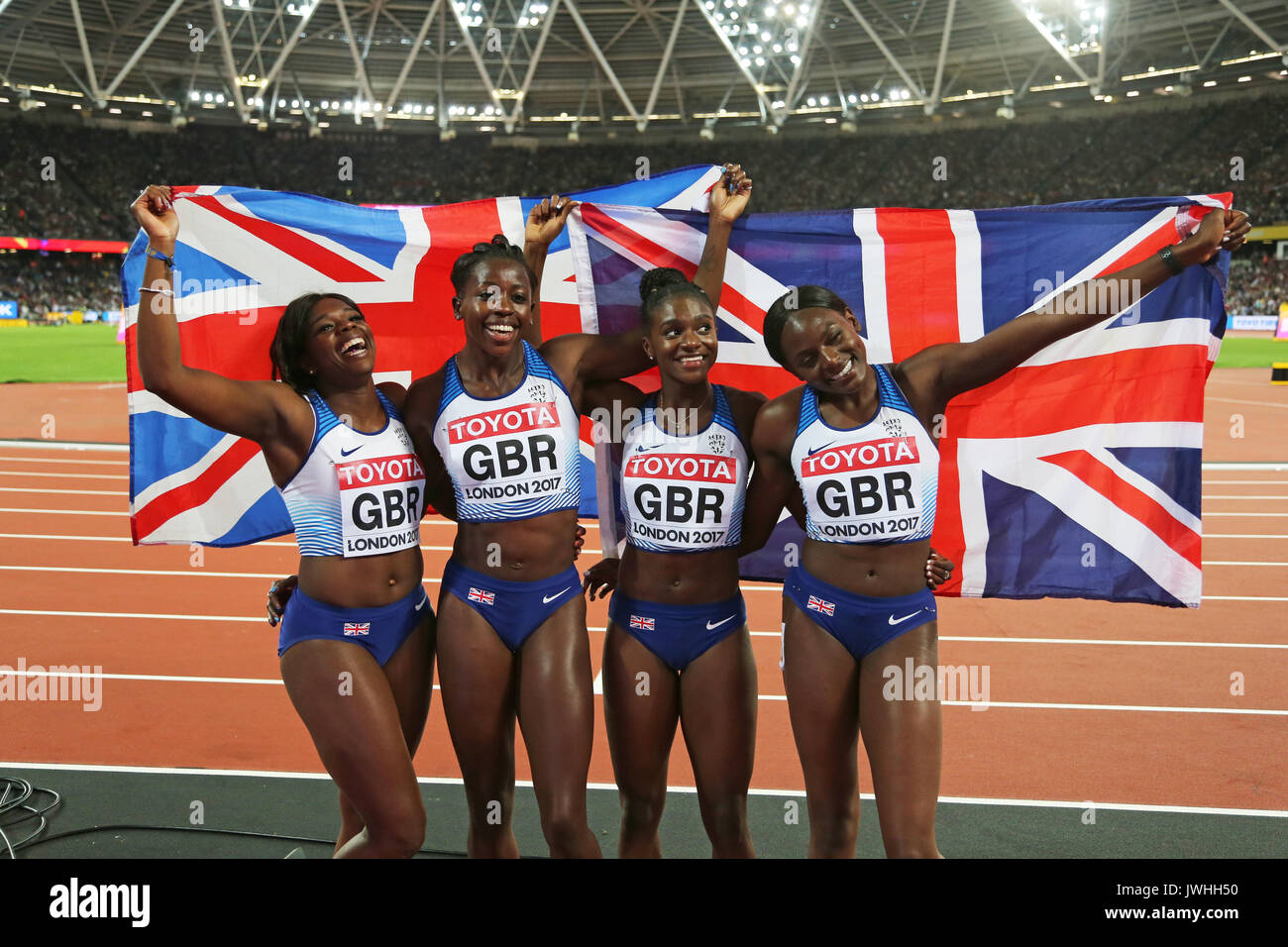 London, Großbritannien. 12 August, 2017. IAAF Weltmeisterschaften, Queen Elizabeth Olympic Park, Stratford, London, UK. Foto: Simon Balson/Alamy leben Nachrichten Stockfoto