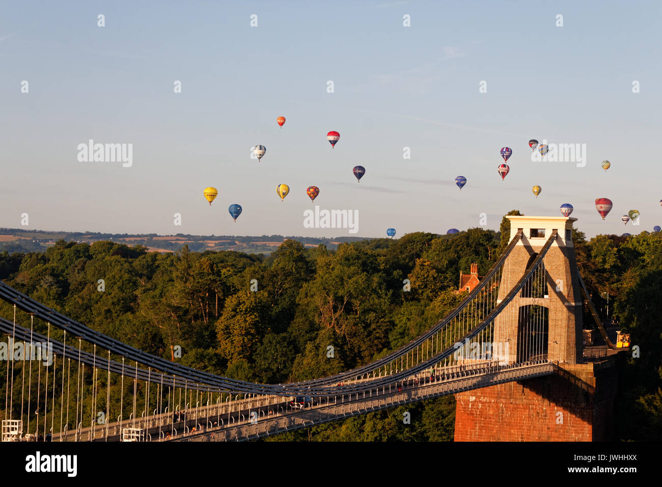 Bristol International Balloon Fiesta; Clifton Suspension Bridge, Bristol, England - 13. August 2017 Stockfoto