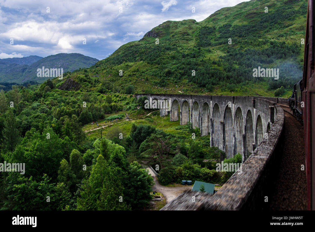 Glenfinnan Viadukt Stockfoto