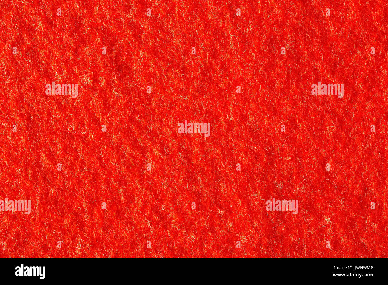 Red brigt fühlte Textur auf Makro. Stockfoto