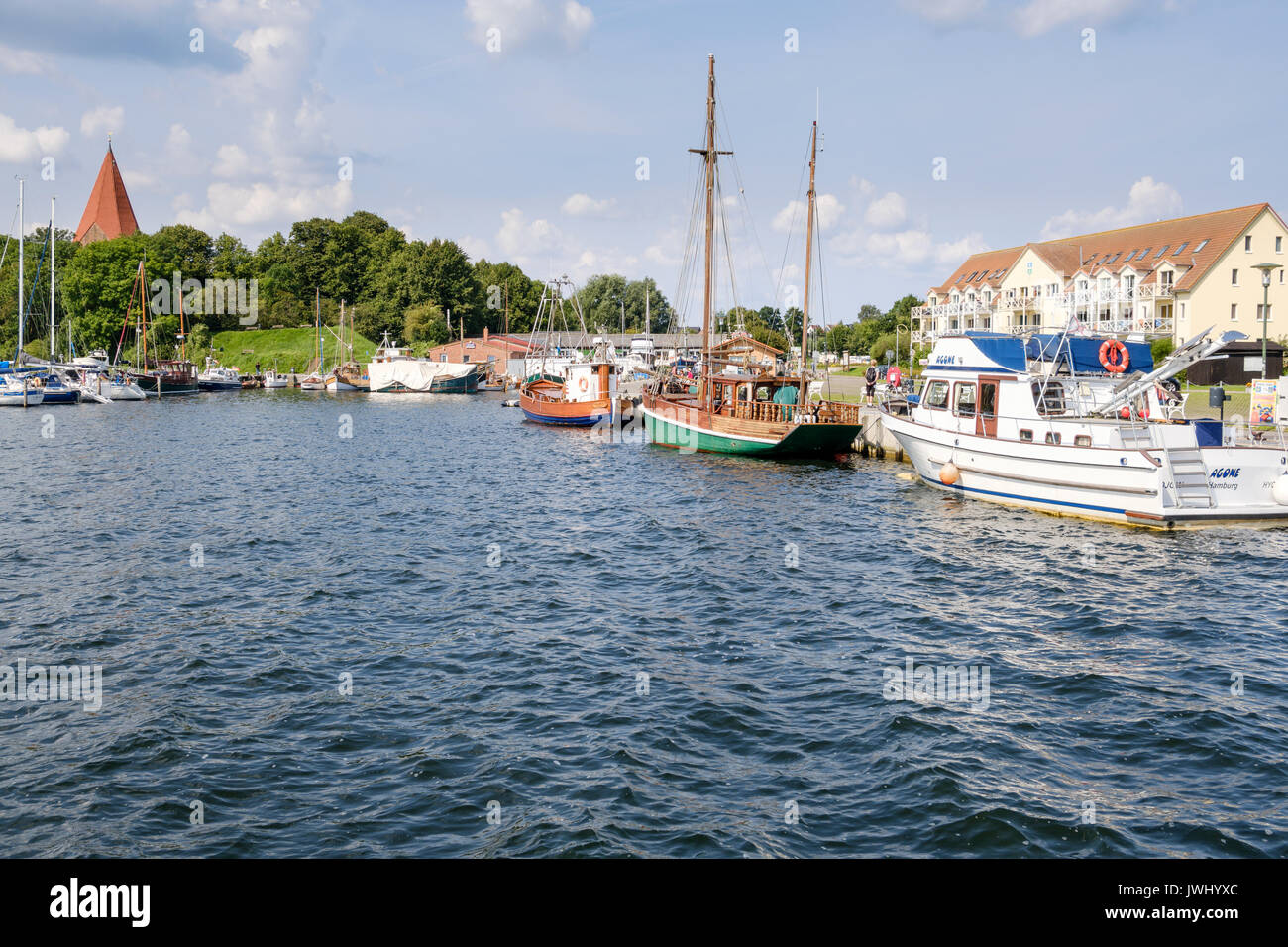 Hafen von Kirchdorf, Poel, Mecklenburg-Vorpommern, Deutschland Stockfoto