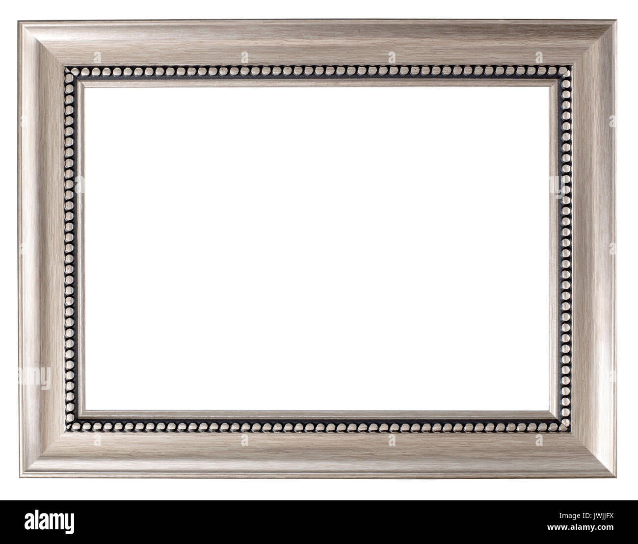 Silber lackiert Bilderrahmen Stockfoto