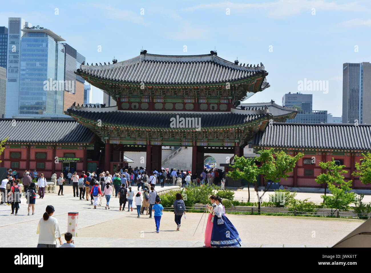 Gyeongbokgung Palast, Seoul Stockfoto