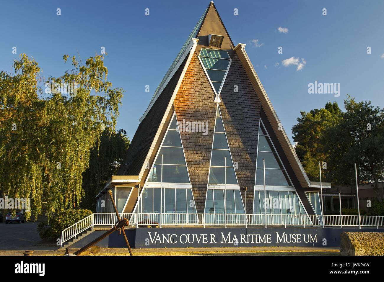 Kitsilano Maritime Museum in der Nähe von Heritage Harbour auf False Creek Seawall präsentiert die maritime Geschichte von Vancouver BC und die Kanadische Arktis Stockfoto