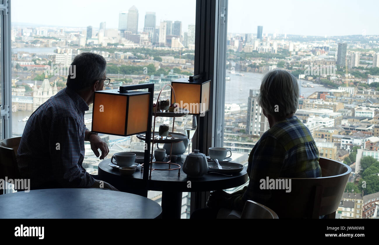 Blick von der Shard, London UK Stockfoto