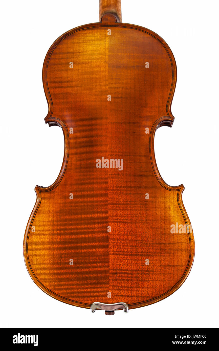Einen schönen feinen Violine auf weiße Oberfläche Stockfoto