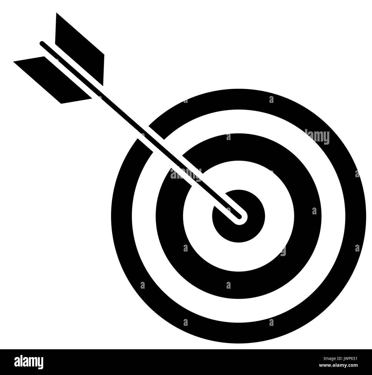 Target Dartscheibe Symbol Symbol Vektor Illustration Grafik-design  Stock-Vektorgrafik - Alamy