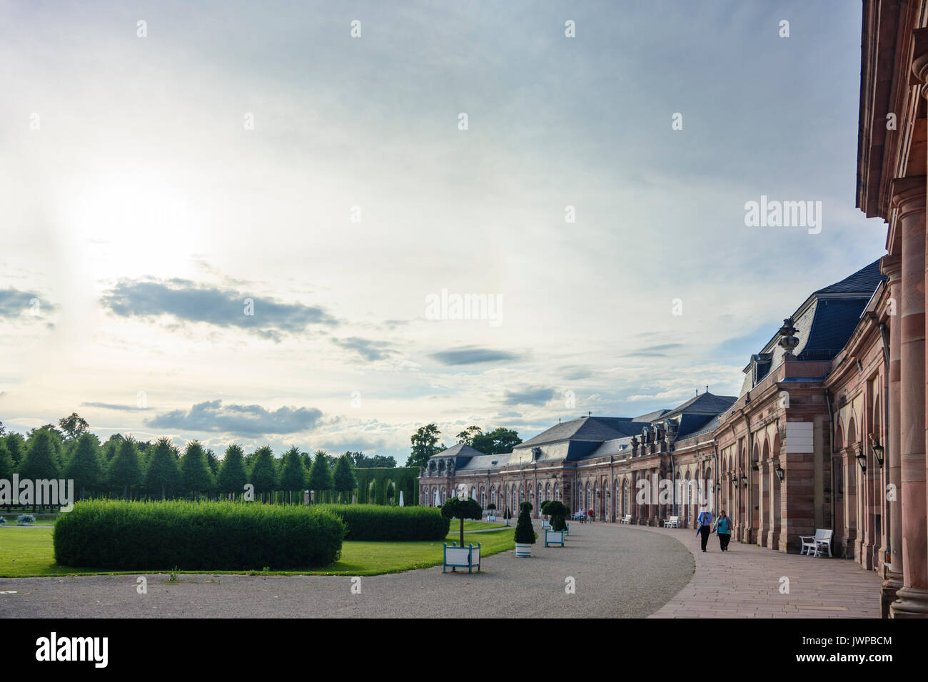 Schloss (Schloss), Schwetzingen, Kurpfalz, Baden-Württemberg, Deutschland Stockfoto