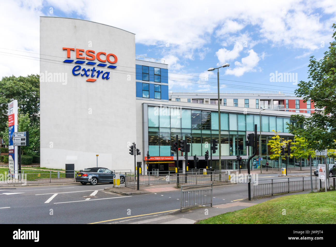 Tesco Extra Supermarkt in Orpington, Kent Stockfotografie Alamy