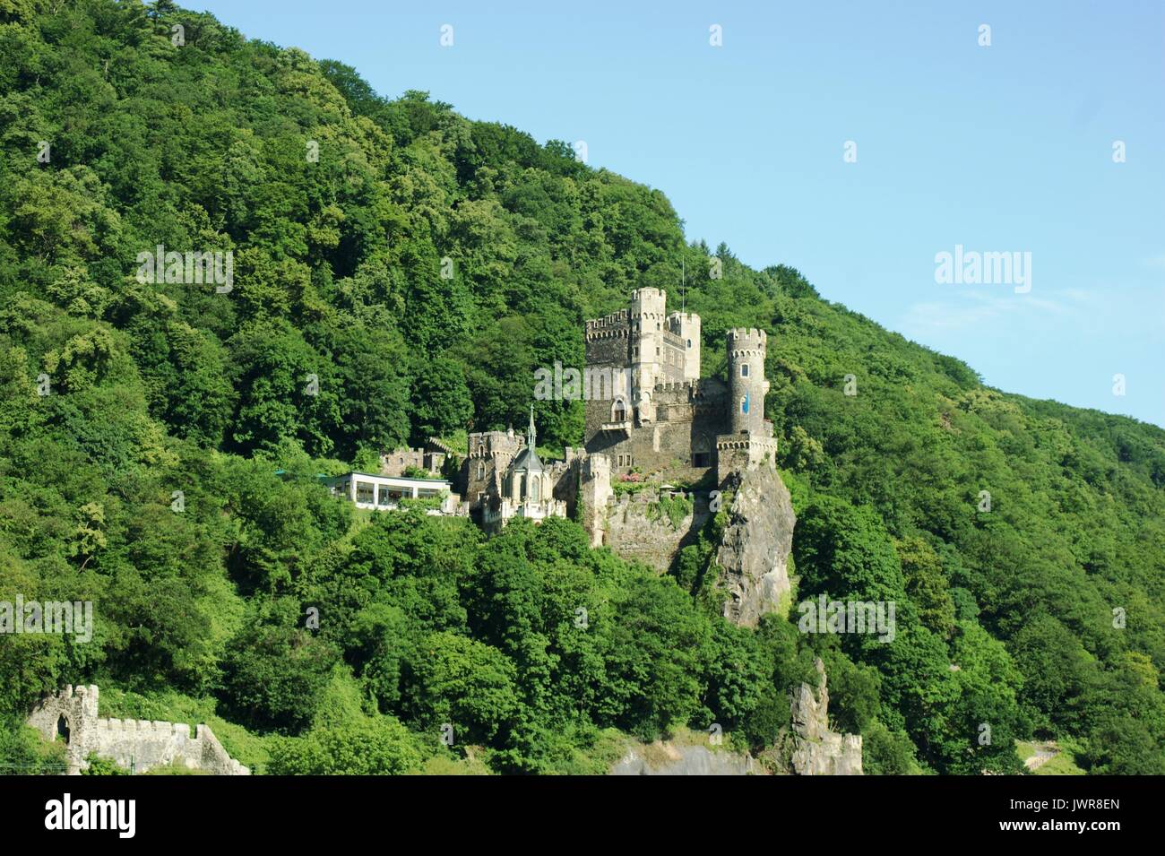 Burg Rheinstein, Trechtingshausen, Deutschland Stockfoto