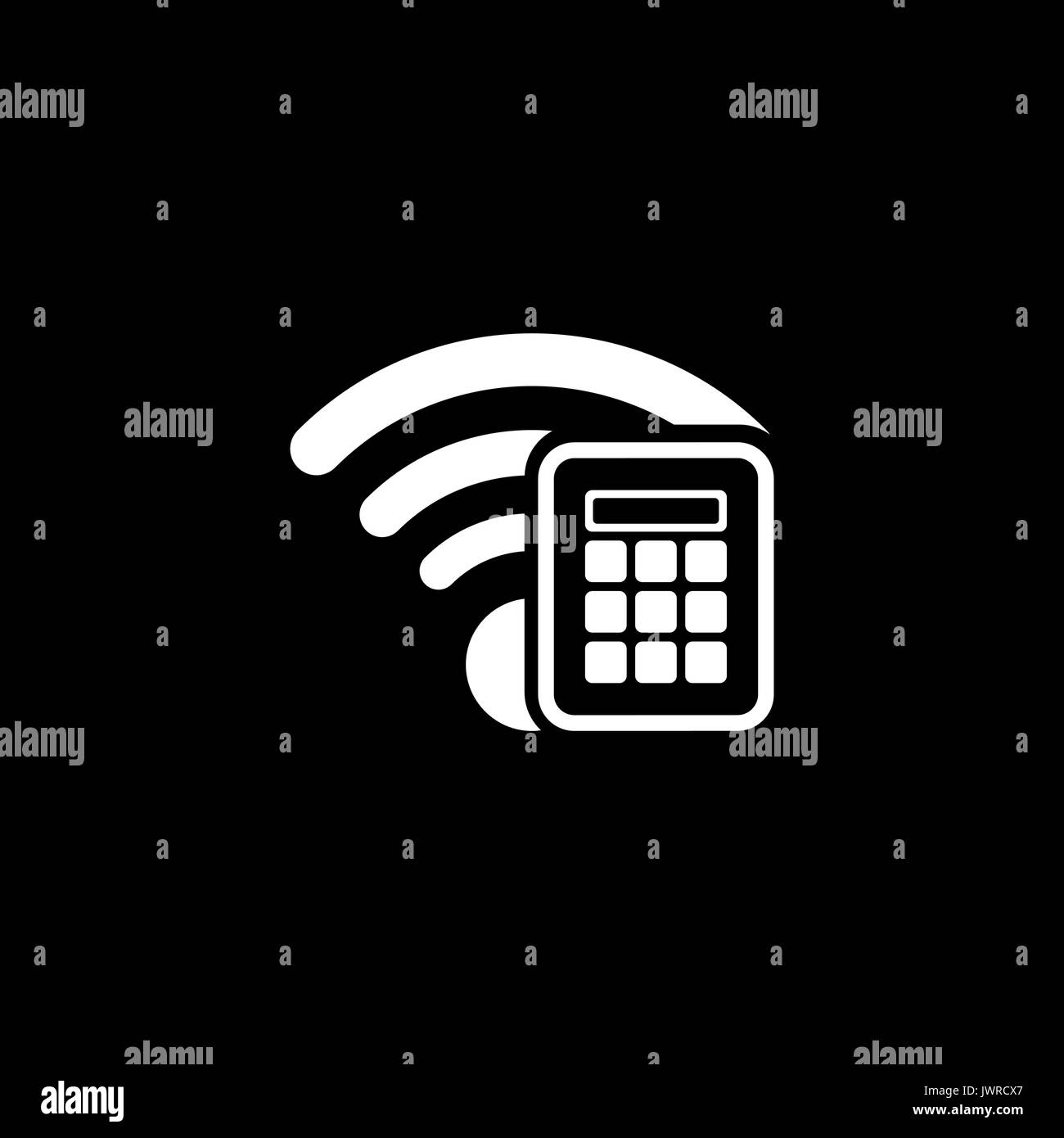 Symbol der sicheren Zugriff. Flaches Design. Stock Vektor