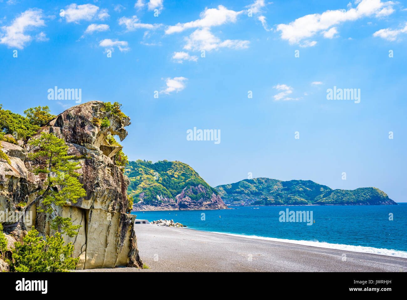 Lion Crag (shishi-Iwa) in Kumano, Japan. Stockfoto