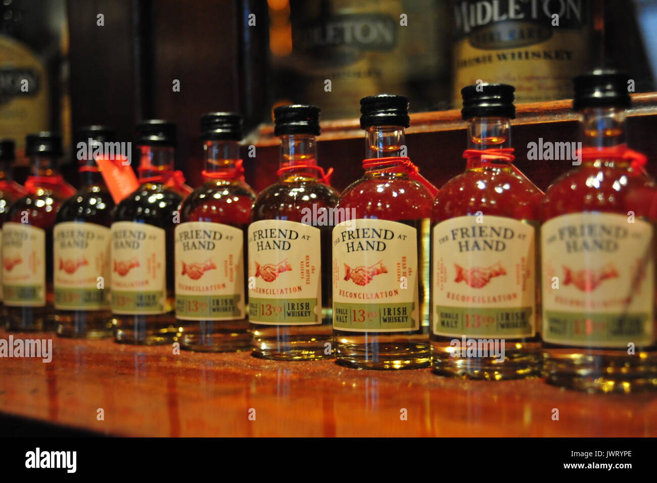 Irish Whisky, Belfast, Nordirland Stockfoto